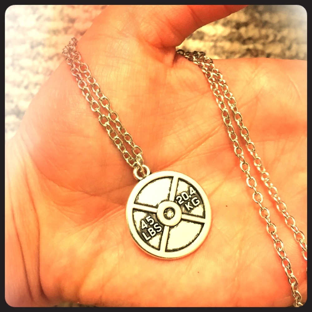 Olympic weight necklace, Crossfit, weightlifting